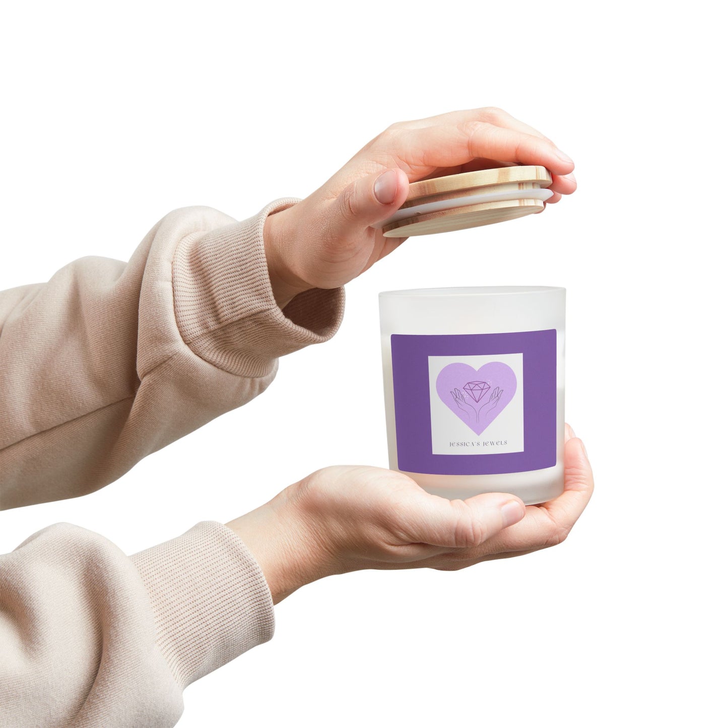 Official "Jessica's Jewels" Soy Candle w/ 9 Scent Choices, 11oz