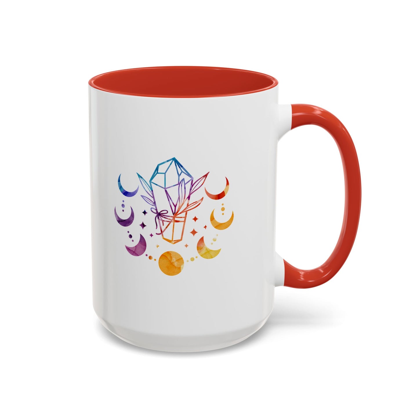 Moon Phases w/ Crystal, Coffee Mug, 11 & 15 oz
