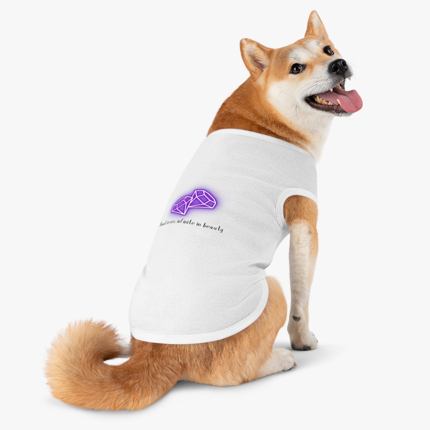 "Small in Size, Infinite in Beauty" Pet Tank Top