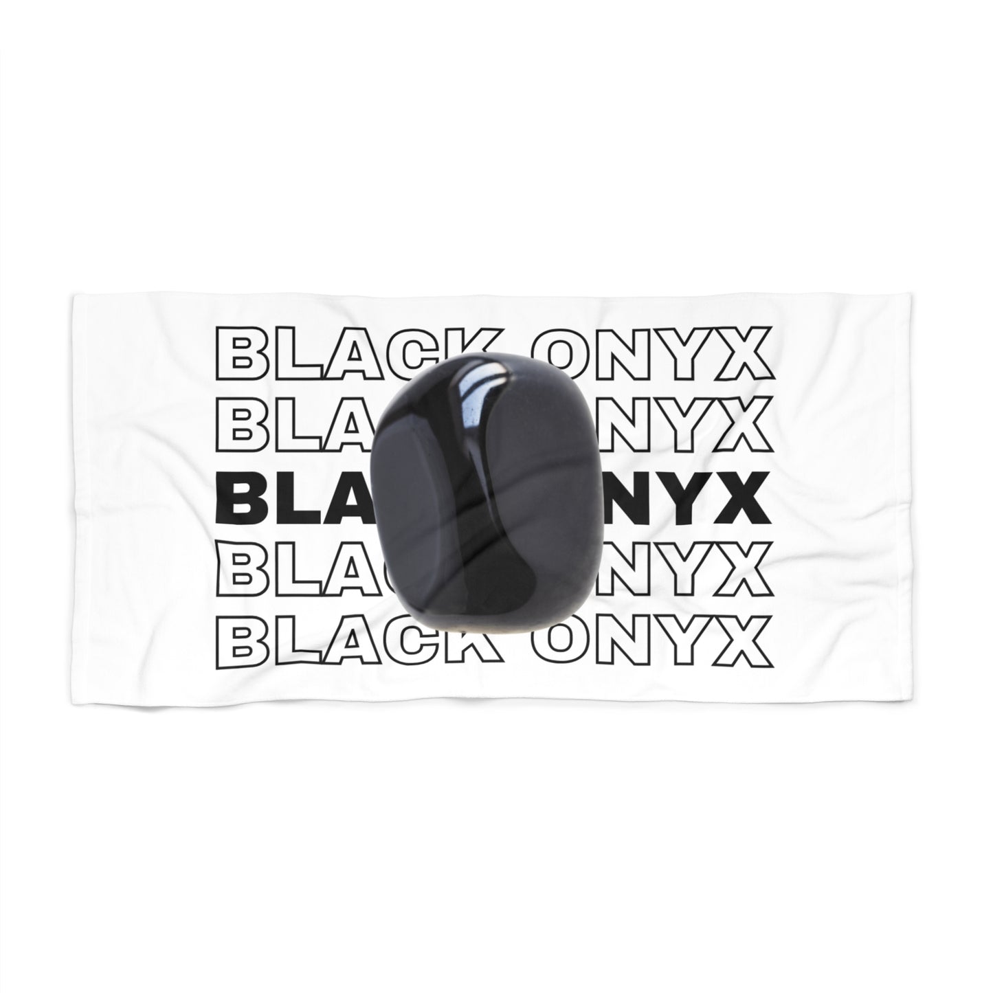 "Black Onyx", Beach Towel