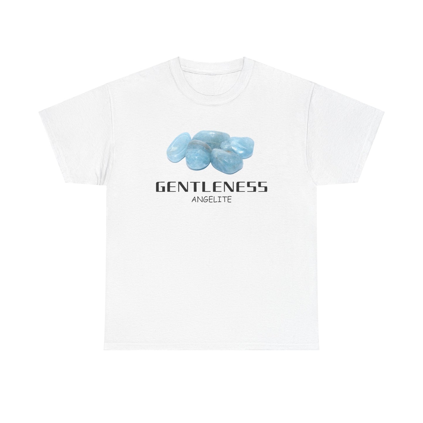 "Gentleness" w/ Angelite Stone Heavy Cotton Tee