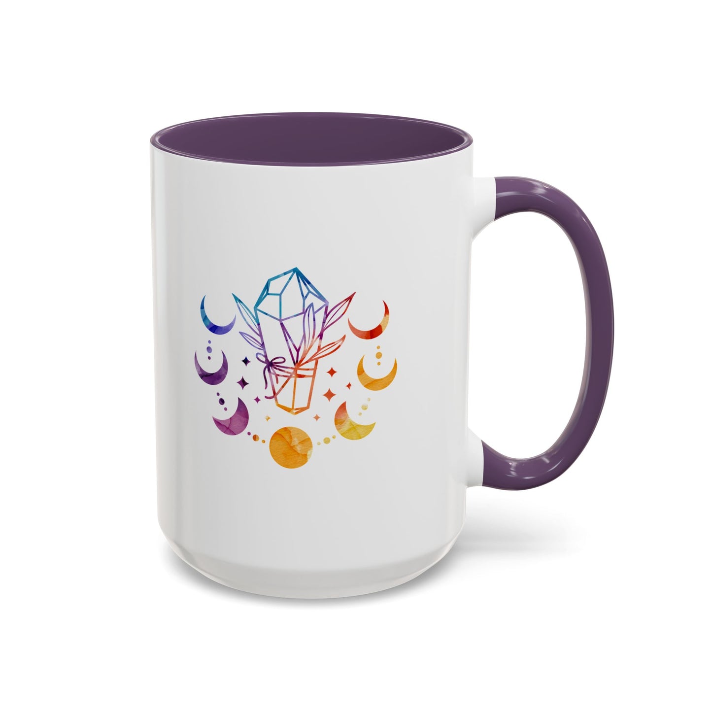 Moon Phases w/ Crystal, Coffee Mug, 11 & 15 oz