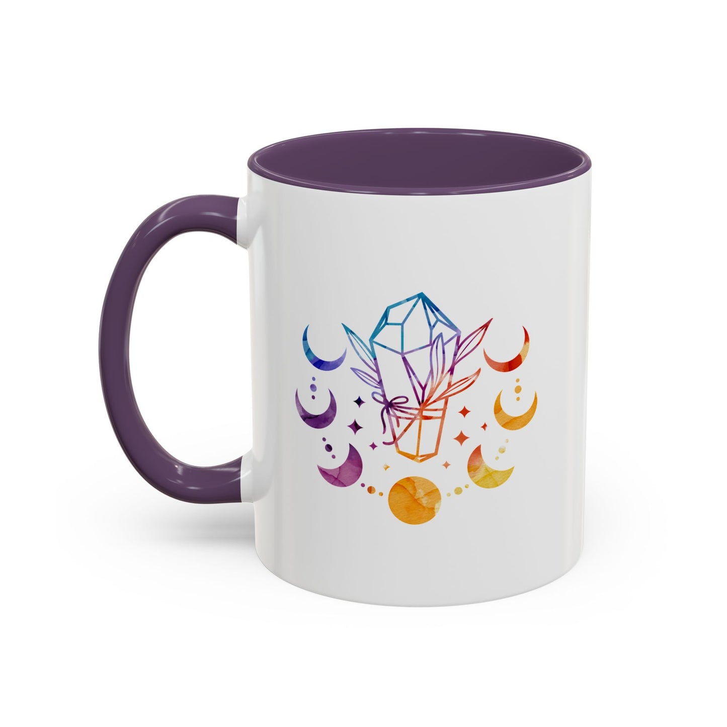 Moon Phases w/ Crystal, Coffee Mug, 11 & 15 oz