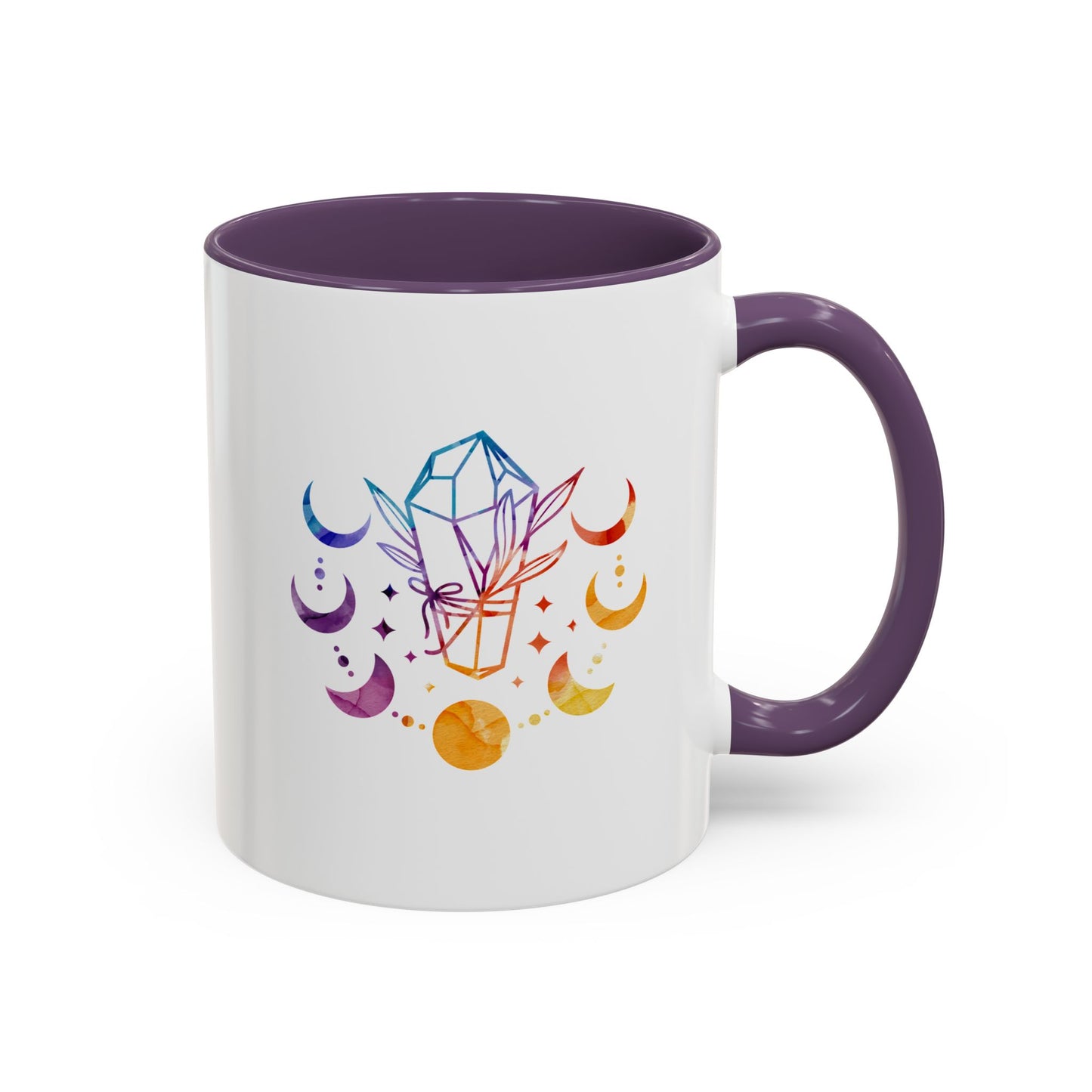 Moon Phases w/ Crystal, Coffee Mug, 11 & 15 oz