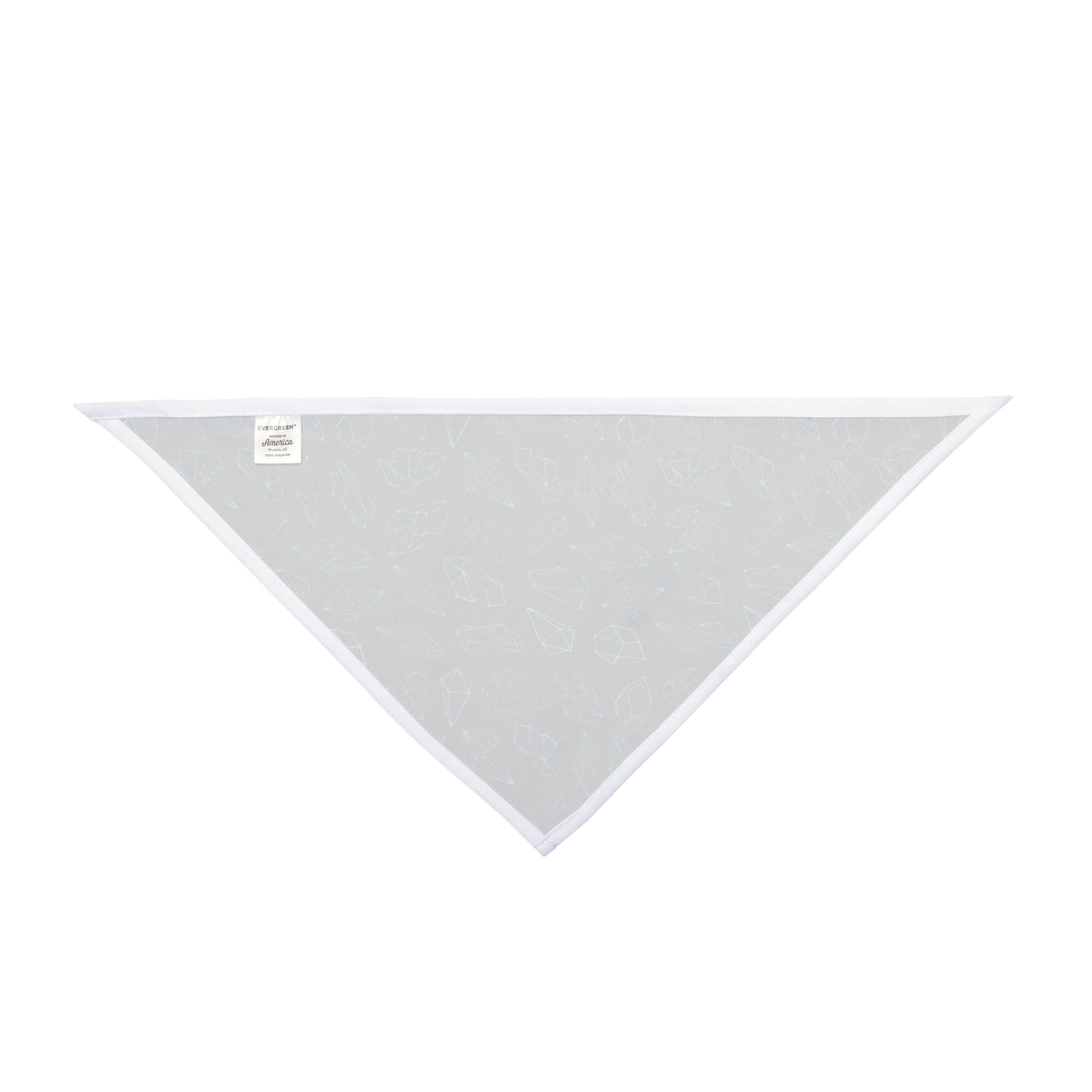 Black with Blue Crystals & Diamonds, Dog Bandana