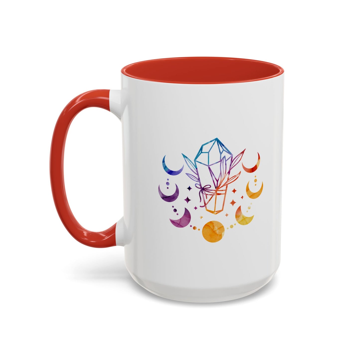 Moon Phases w/ Crystal, Coffee Mug, 11 & 15 oz