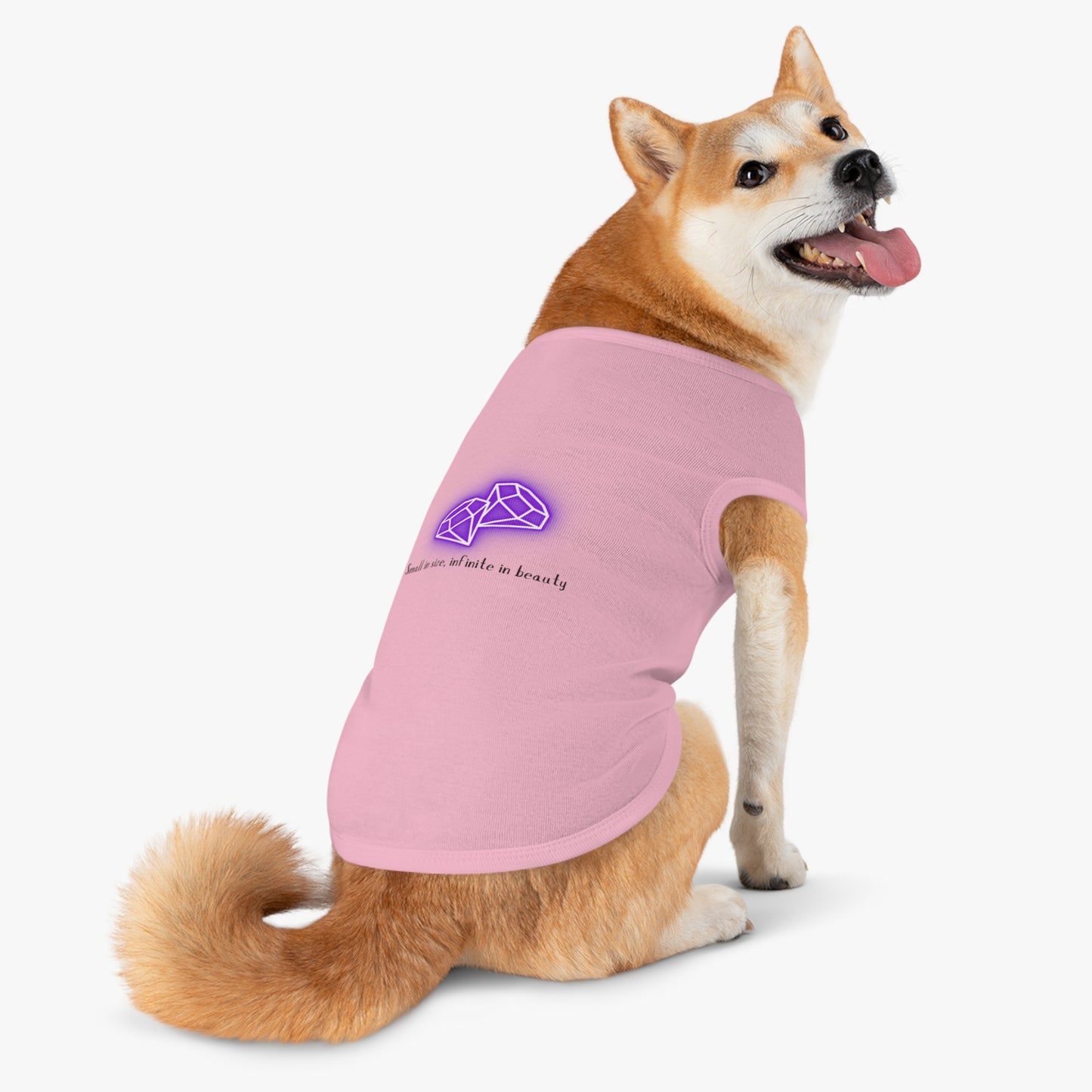 "Small in Size, Infinite in Beauty" Pet Tank Top