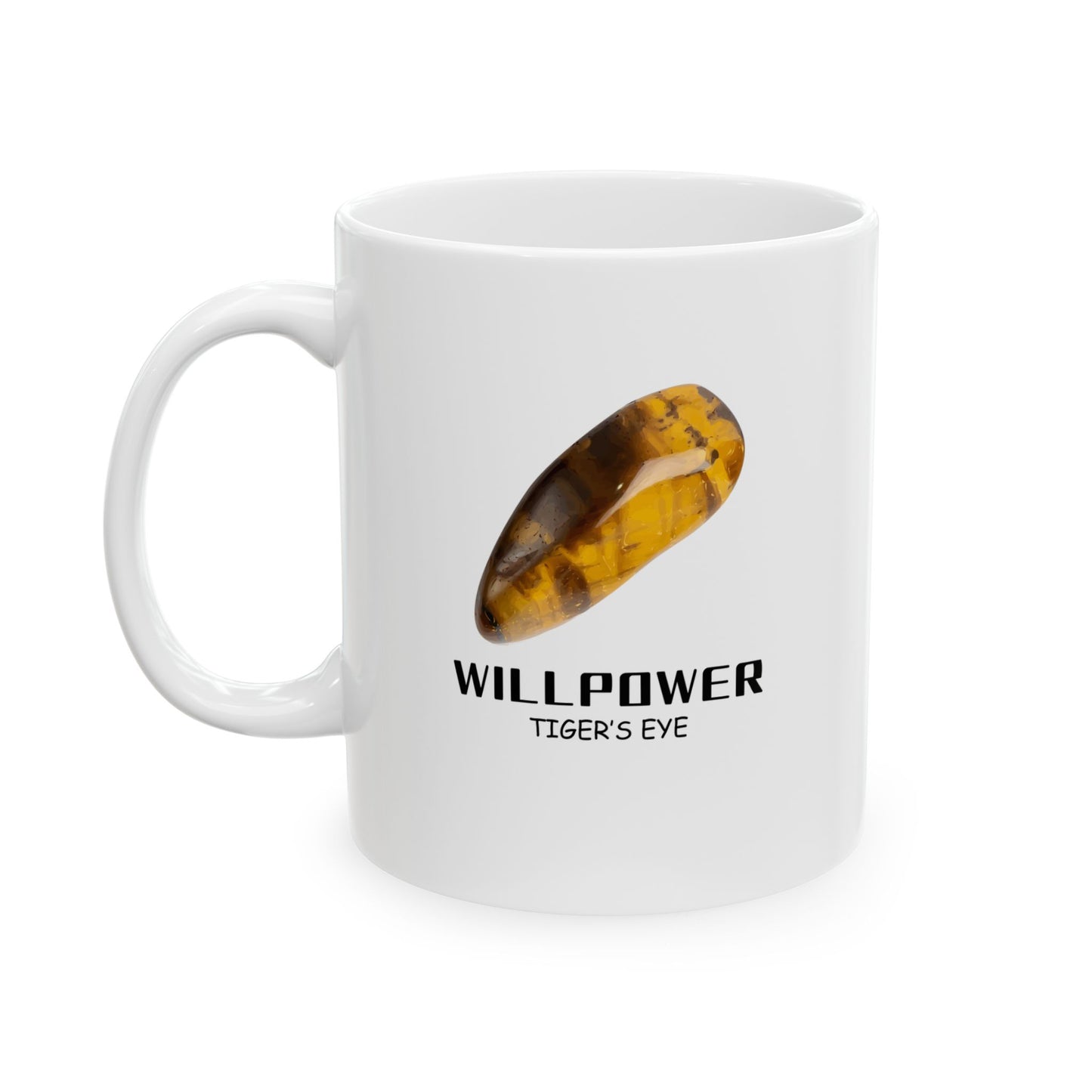 "Willpower, Tigers Eye" Coffee Cup, 11 oz.