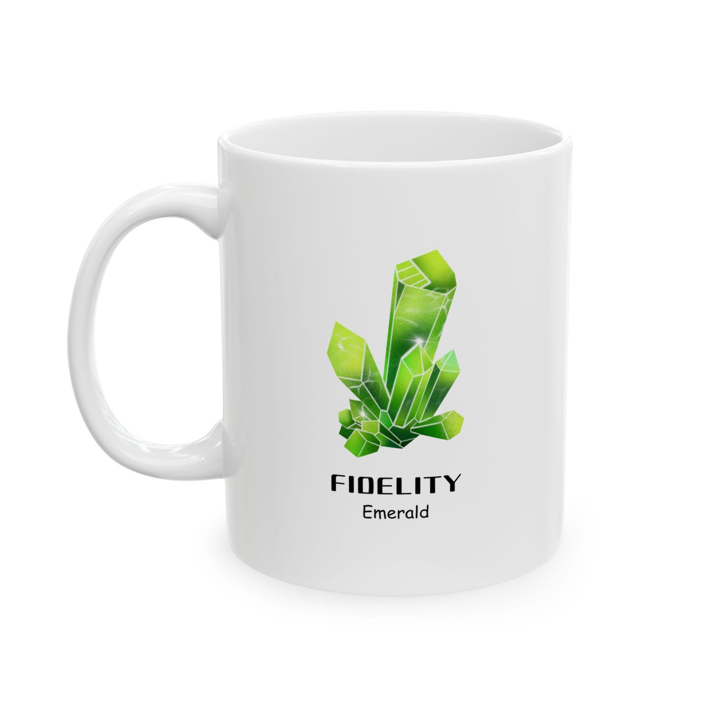 "Fidelity, Emerald" Coffee Cup, 11 oz.