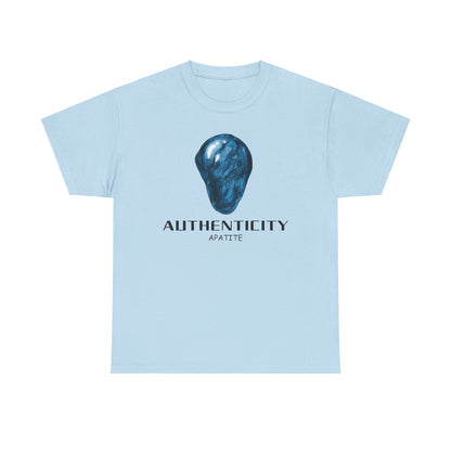 "Authenticity" w/ Blue Appatite Stone Heavy Cotton Tee