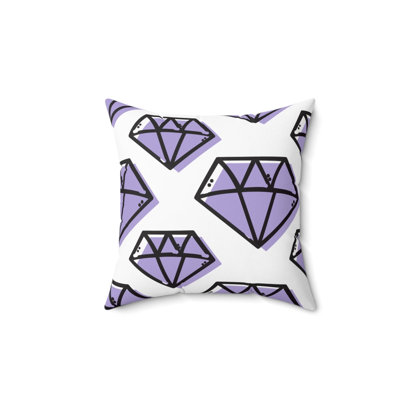 Purple Diamond, Square Pillow