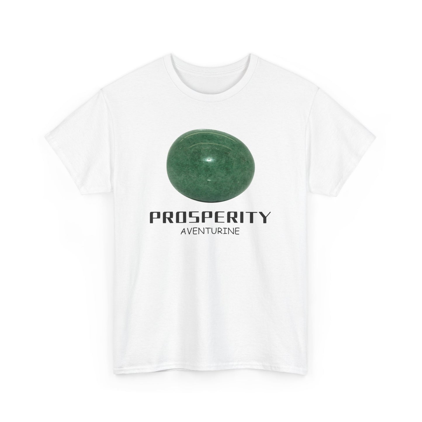 "Prosperity" w/ Aventurine Stone, Heavy Cotton Tee