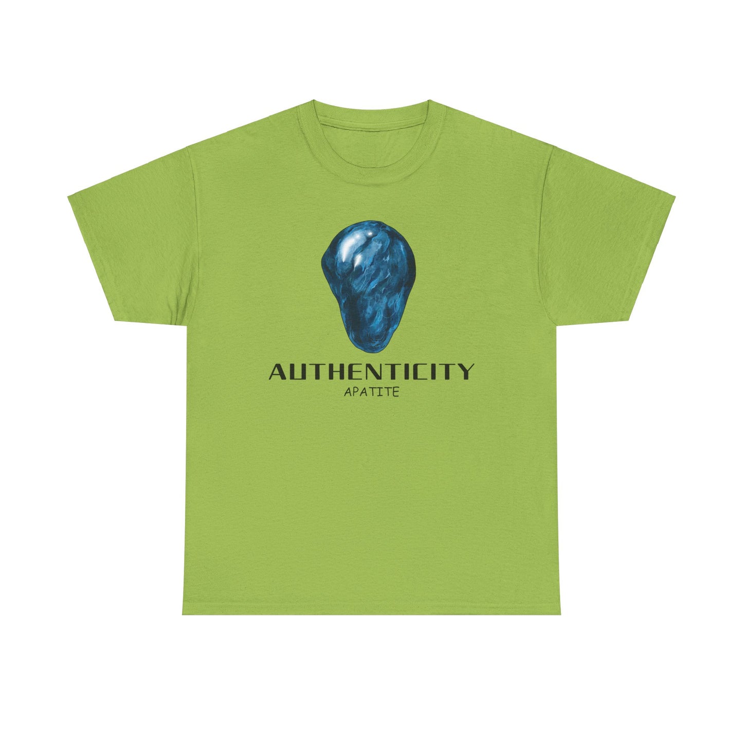 "Authenticity" w/ Blue Appatite Stone Heavy Cotton Tee