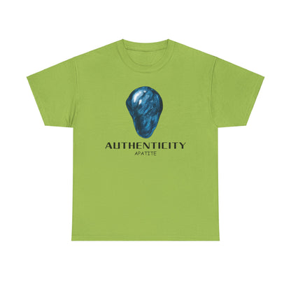 "Authenticity" w/ Blue Appatite Stone Heavy Cotton Tee