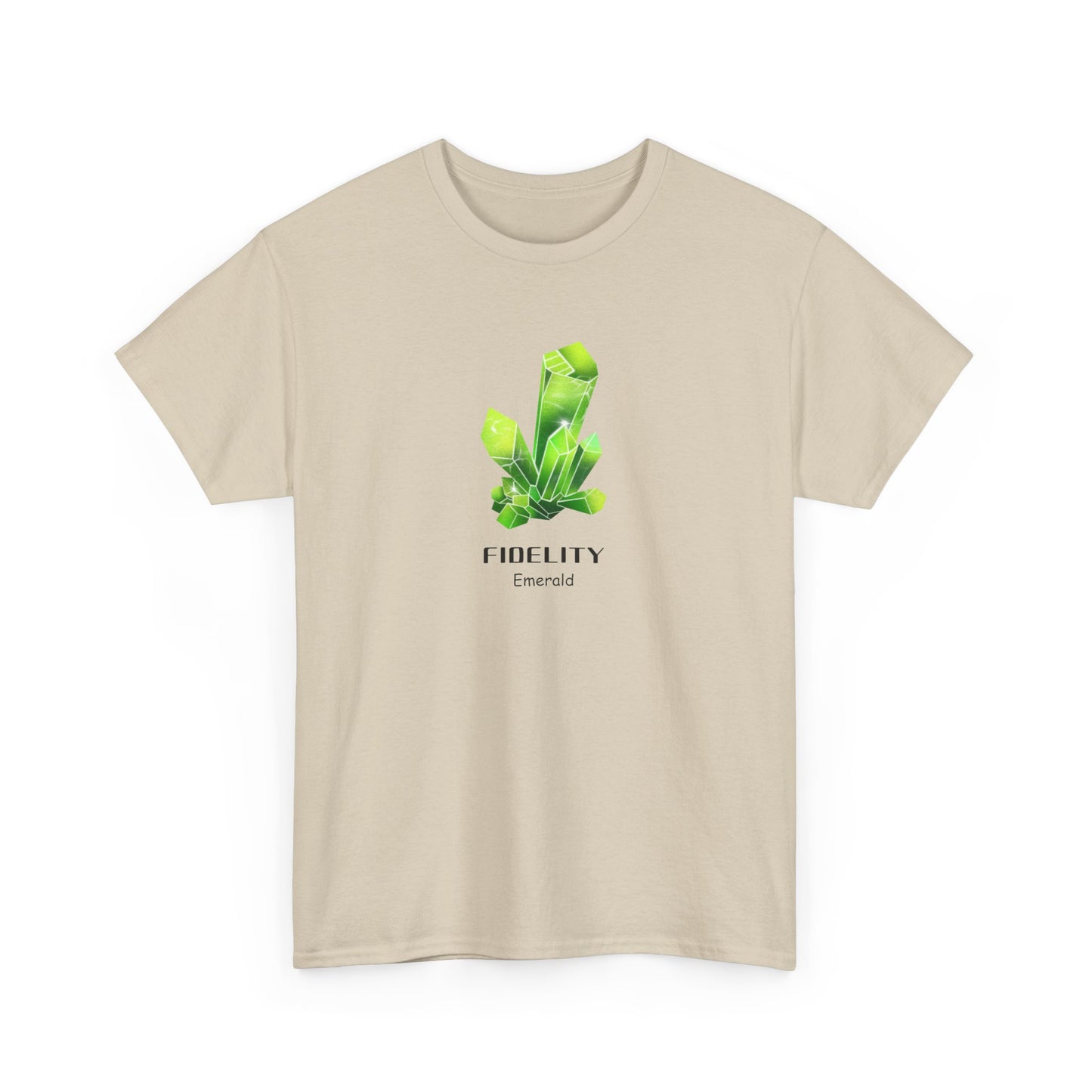 "Fidelity" w/ Emerald Crystal, Heavy Cotton Tee