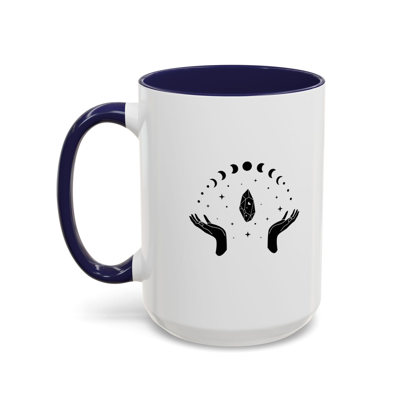 Moon Phases, Crystals, & Hands, Coffee Mug, 11 & 15 oz