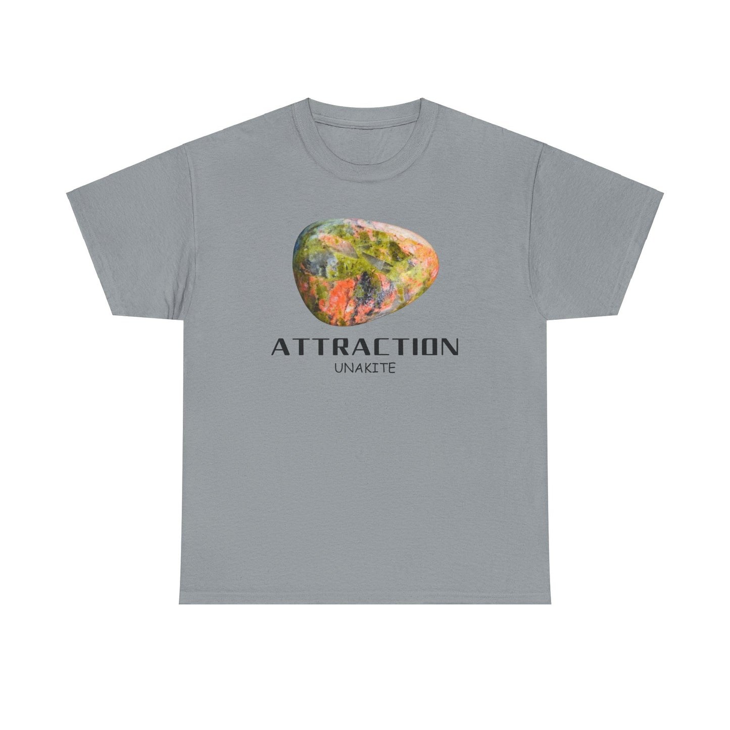 "Attraction" w/ Unakite Stone, Heavy Cotton Tee