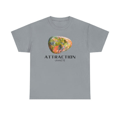 "Attraction" w/ Unakite Stone, Heavy Cotton Tee