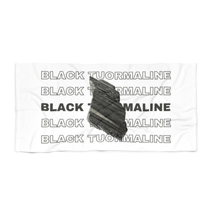 "Black Tourmaline", Beach Towel
