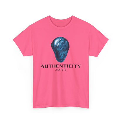 "Authenticity" w/ Blue Appatite Stone Heavy Cotton Tee