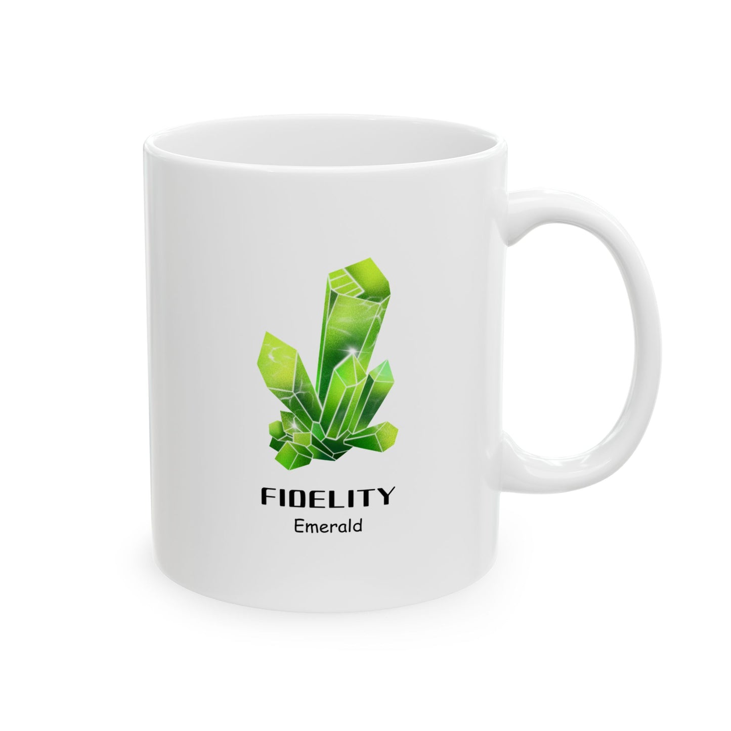 "Fidelity, Emerald" Coffee Cup, 11 oz.