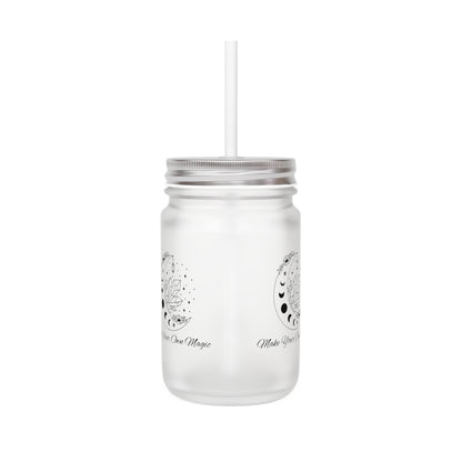 "Make Your Own Magic" Frosted Mason Jar, 12 oz