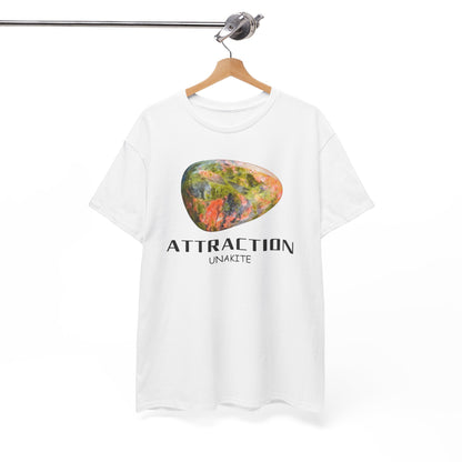 "Attraction" w/ Unakite Stone, Heavy Cotton Tee