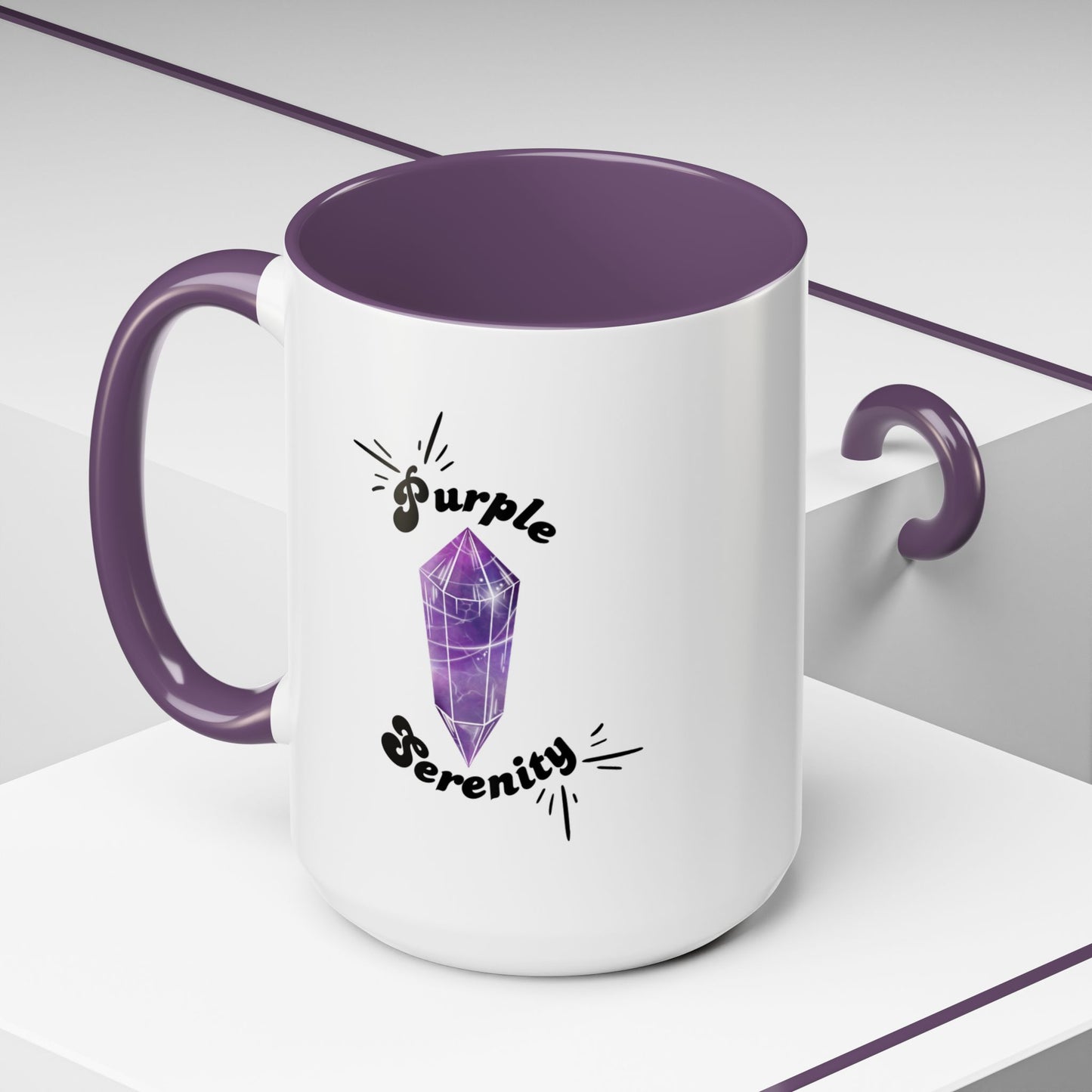 "Purple Serenity" Coffee Mug, 11 & 15 oz