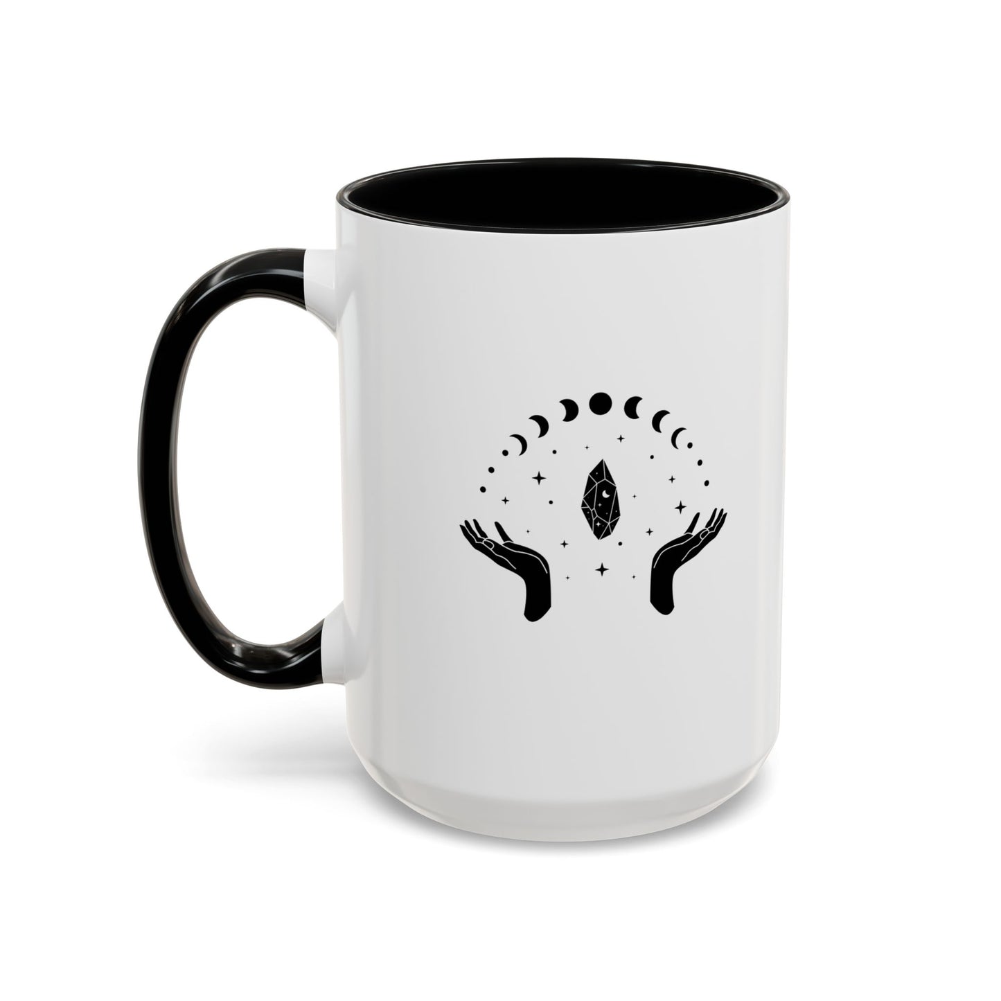 Moon Phases, Crystals, & Hands, Coffee Mug, 11 & 15 oz