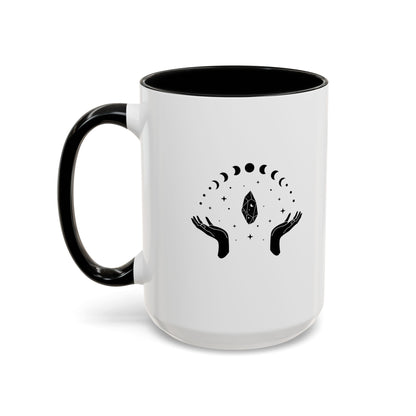 Moon Phases, Crystals, & Hands, Coffee Mug, 11 & 15 oz