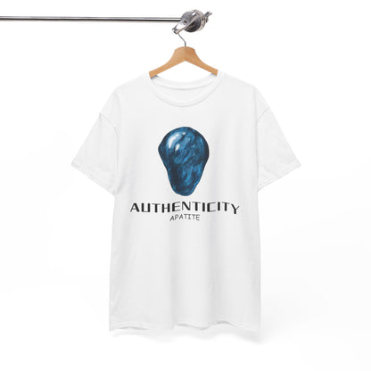 "Authenticity" w/ Blue Appatite Stone Heavy Cotton Tee