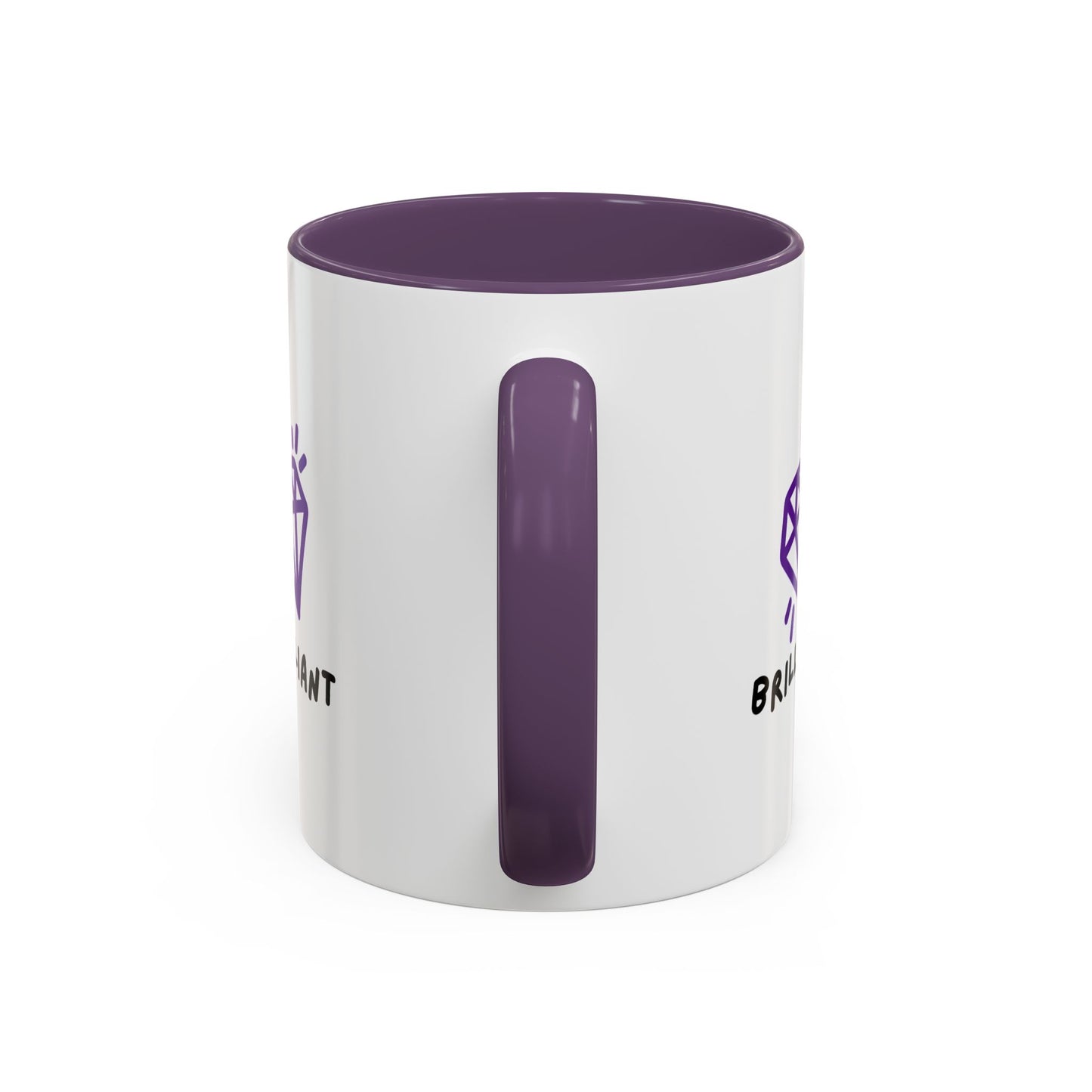 "Brilliant" w/ Purple Diamond, Coffee Mug, 11 & 15 oz