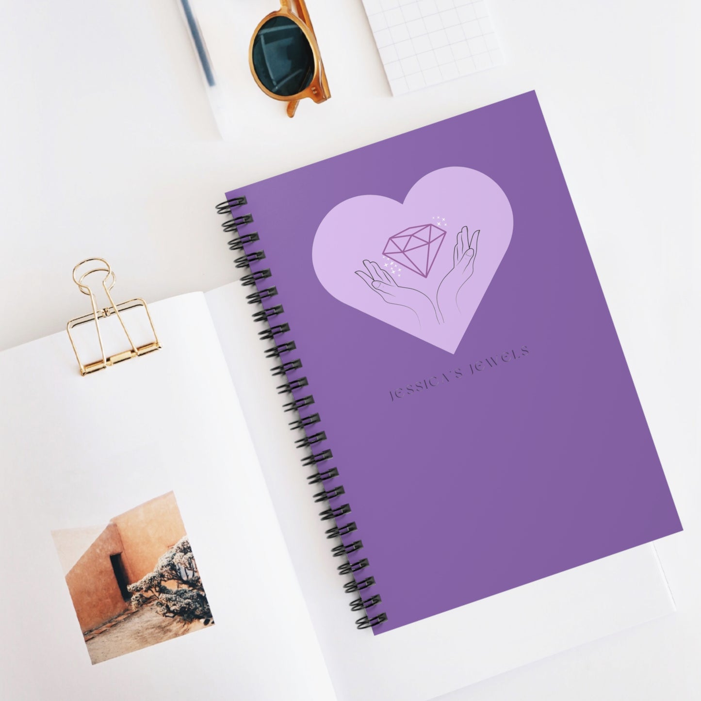 Official "Jessica's Jewels", Spiral Notebook - Ruled Line