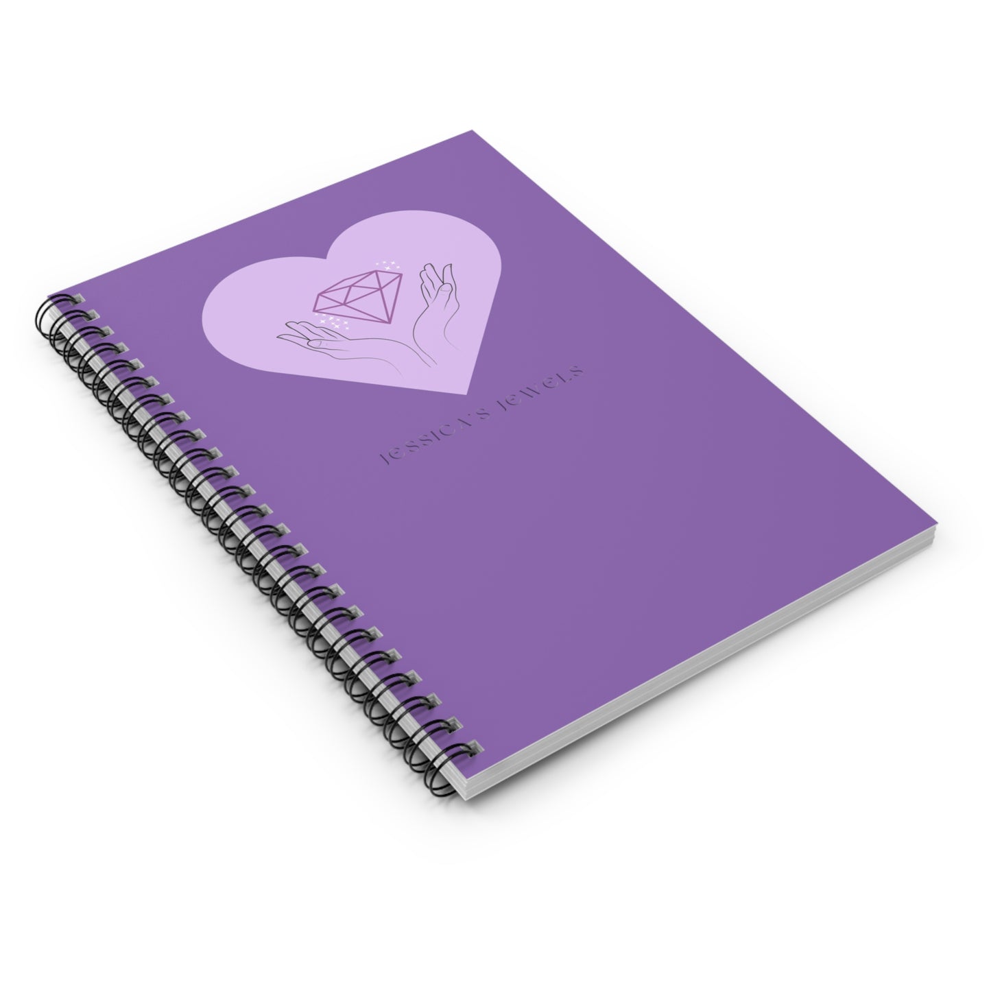 Official "Jessica's Jewels", Spiral Notebook - Ruled Line