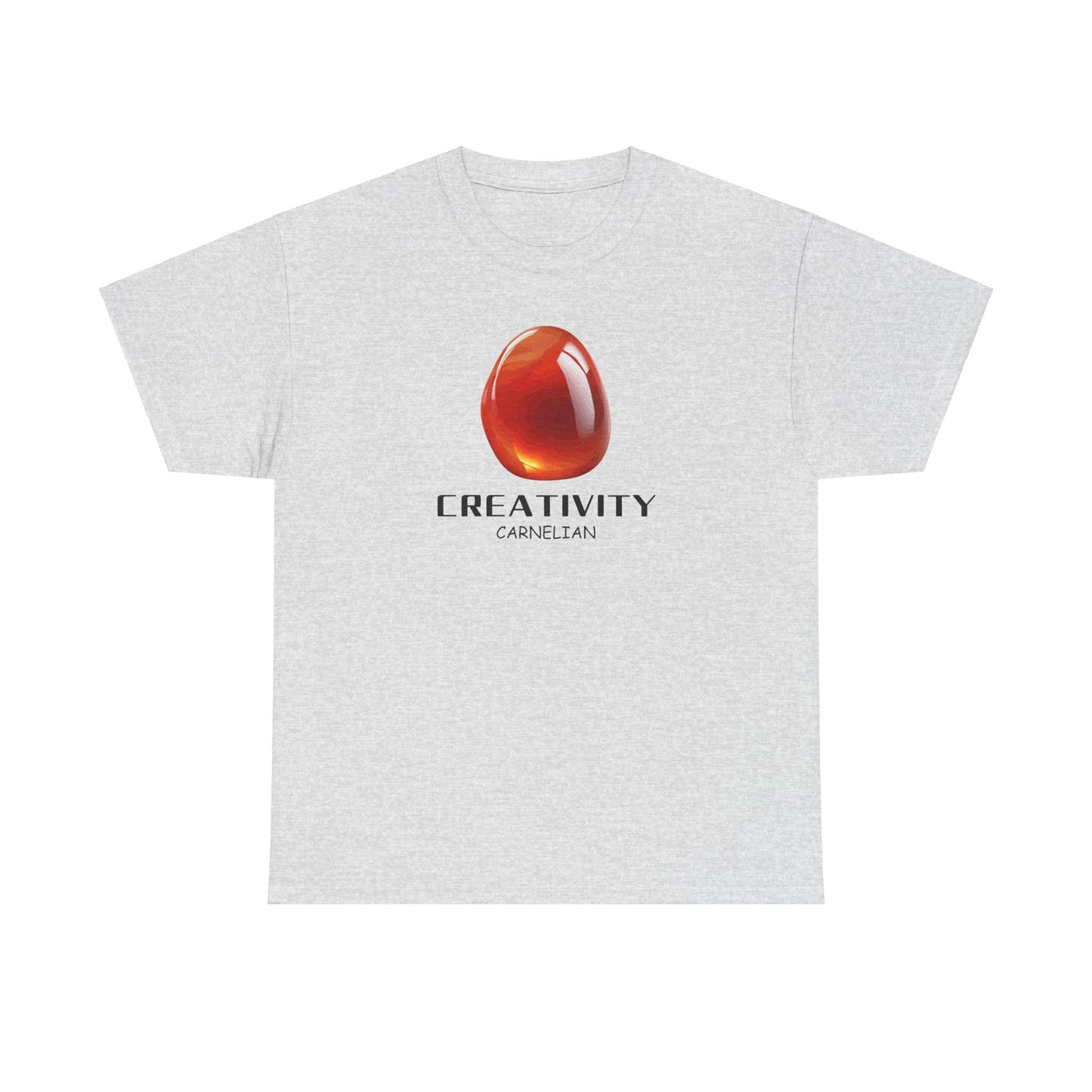 "Creativity", w/ Carnelian Stone Heavy Cotton Tee