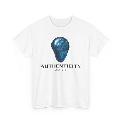 "Authenticity" w/ Blue Appatite Stone Heavy Cotton Tee