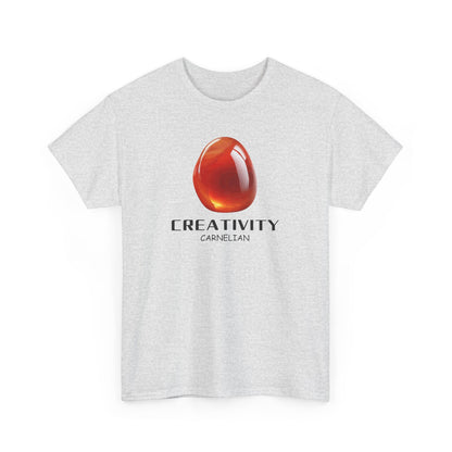 "Creativity", w/ Carnelian Stone Heavy Cotton Tee