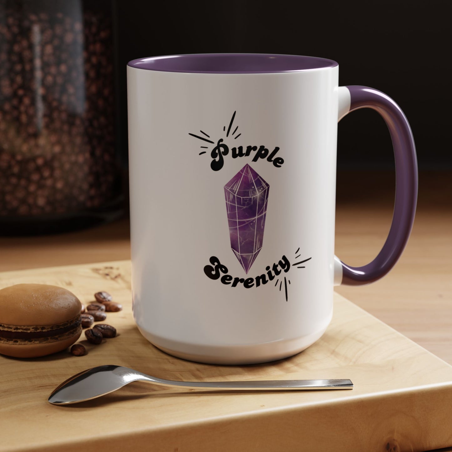 "Purple Serenity" Coffee Mug, 11 & 15 oz