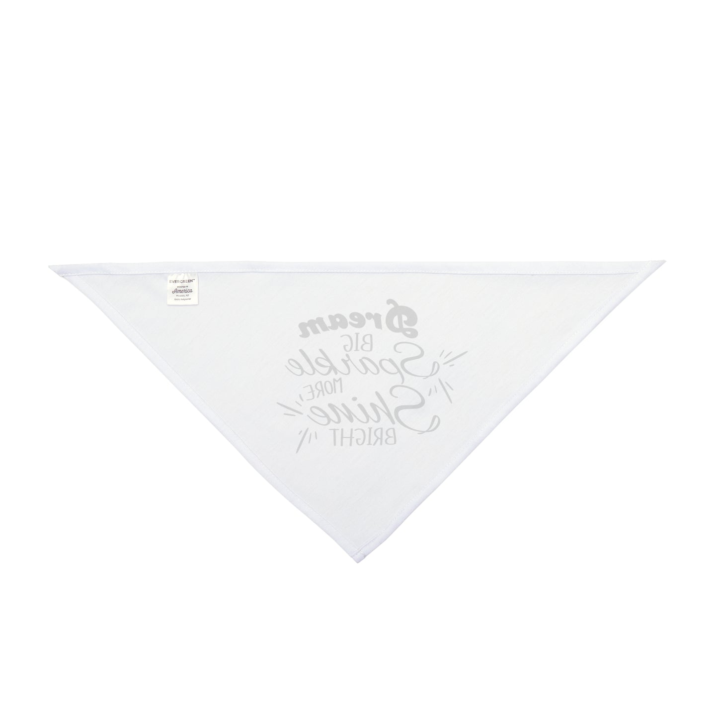 "Dream Big, Sparkle More", Pet Bandana