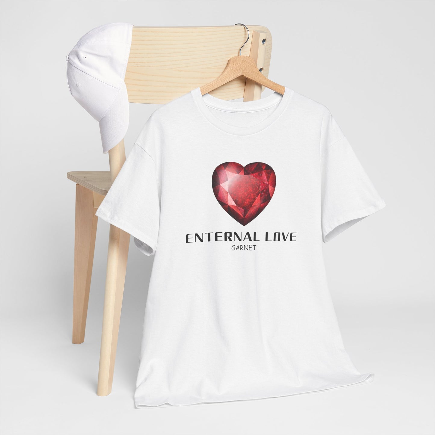 "Eternal Love" w/ Garnet, Heavy Cotton Tee