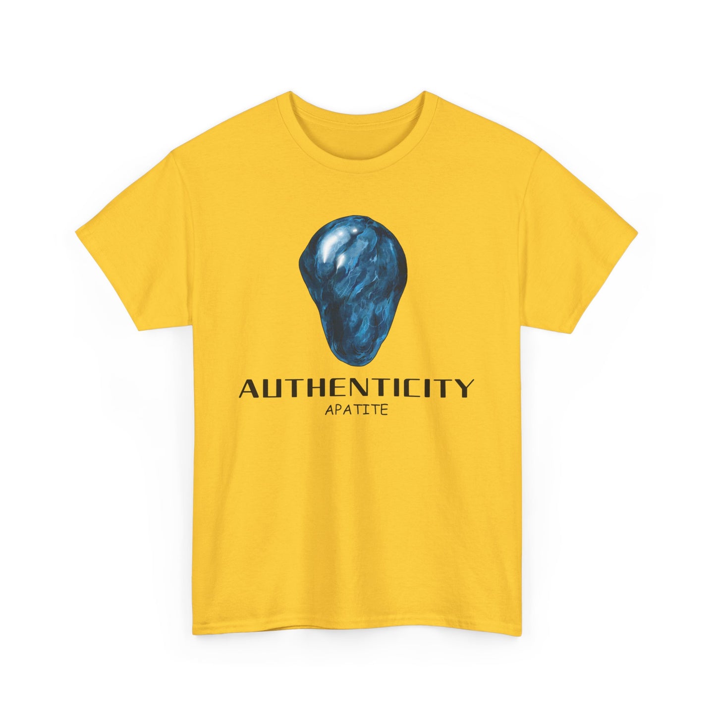 "Authenticity" w/ Blue Appatite Stone Heavy Cotton Tee