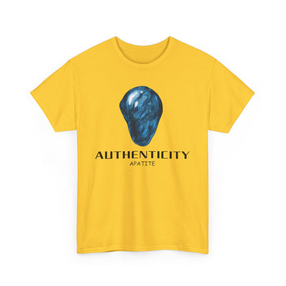 "Authenticity" w/ Blue Appatite Stone Heavy Cotton Tee