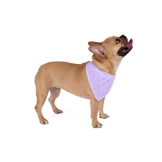 Purple w/ Small Gems, Dog Bandana