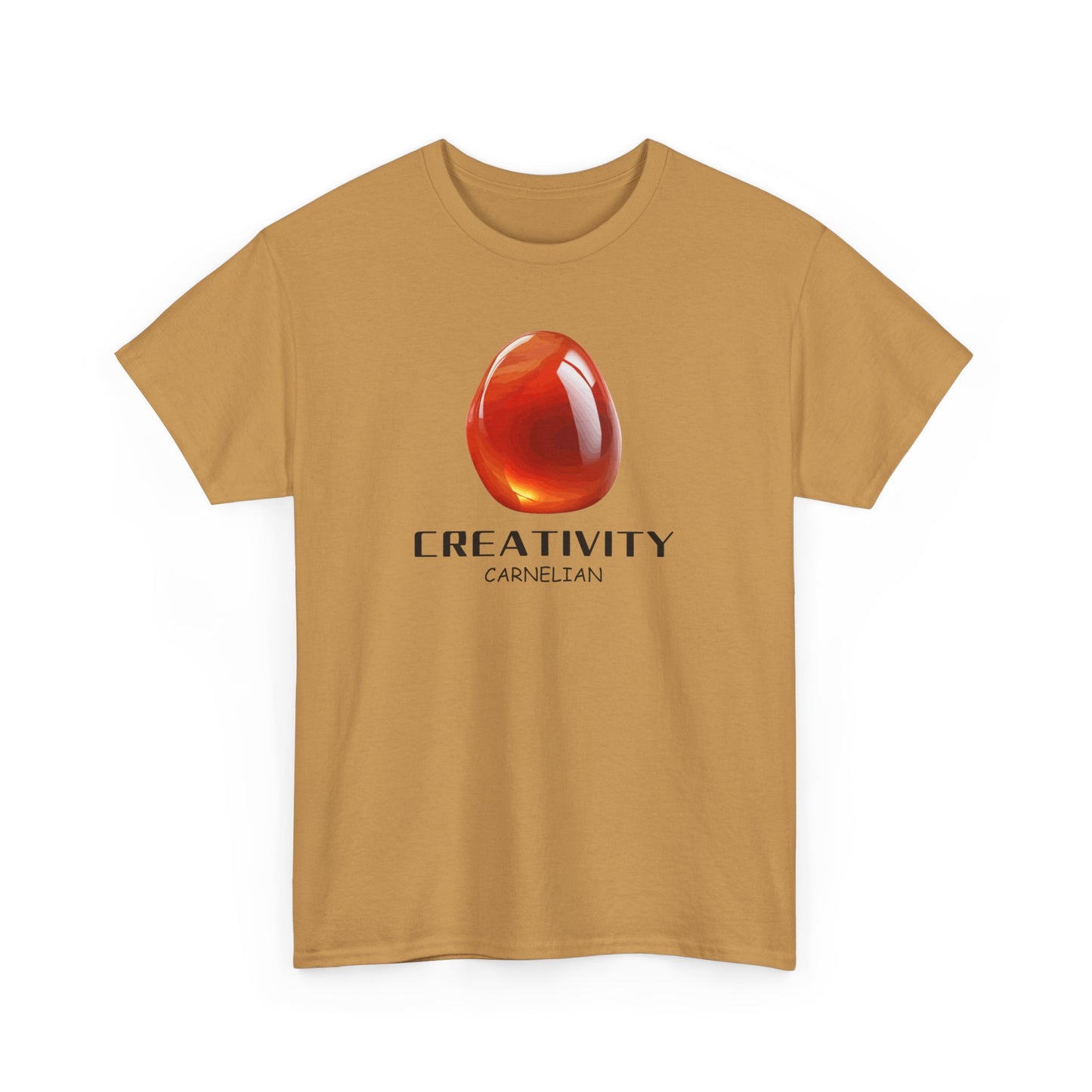 "Creativity", w/ Carnelian Stone Heavy Cotton Tee