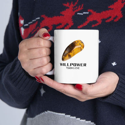 "Willpower, Tigers Eye" Coffee Cup, 11 oz.