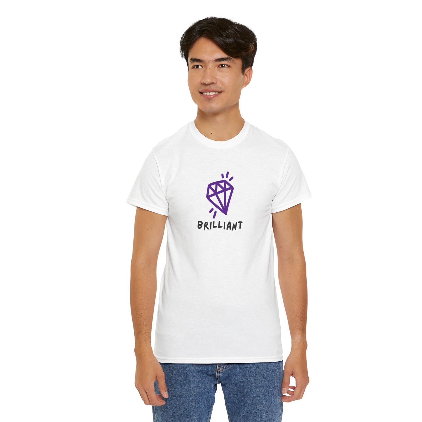 "Brilliant" w/Purple Diamond, Heavy Cotton Tee