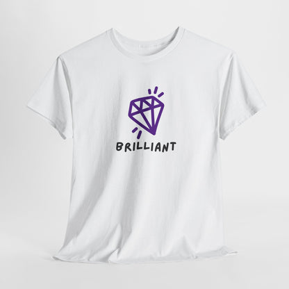 "Brilliant" w/Purple Diamond, Heavy Cotton Tee