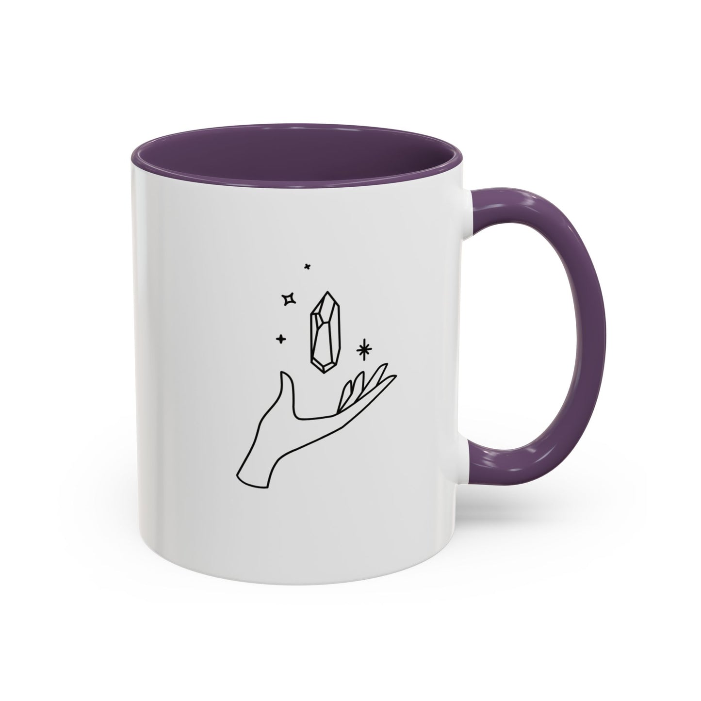 Hand w/ Crystal, Coffee Mug, 11 & 15 oz