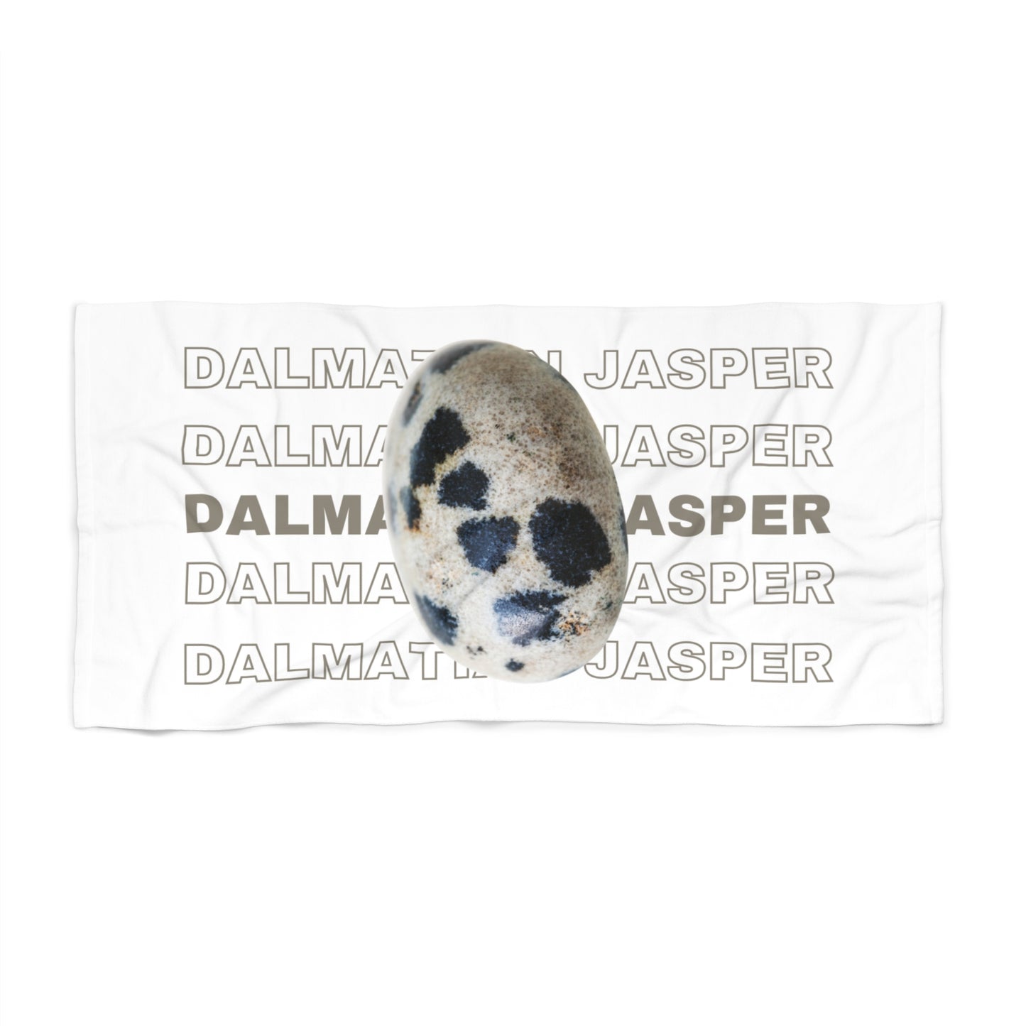 "Dalmation Jasper", Beach Towel