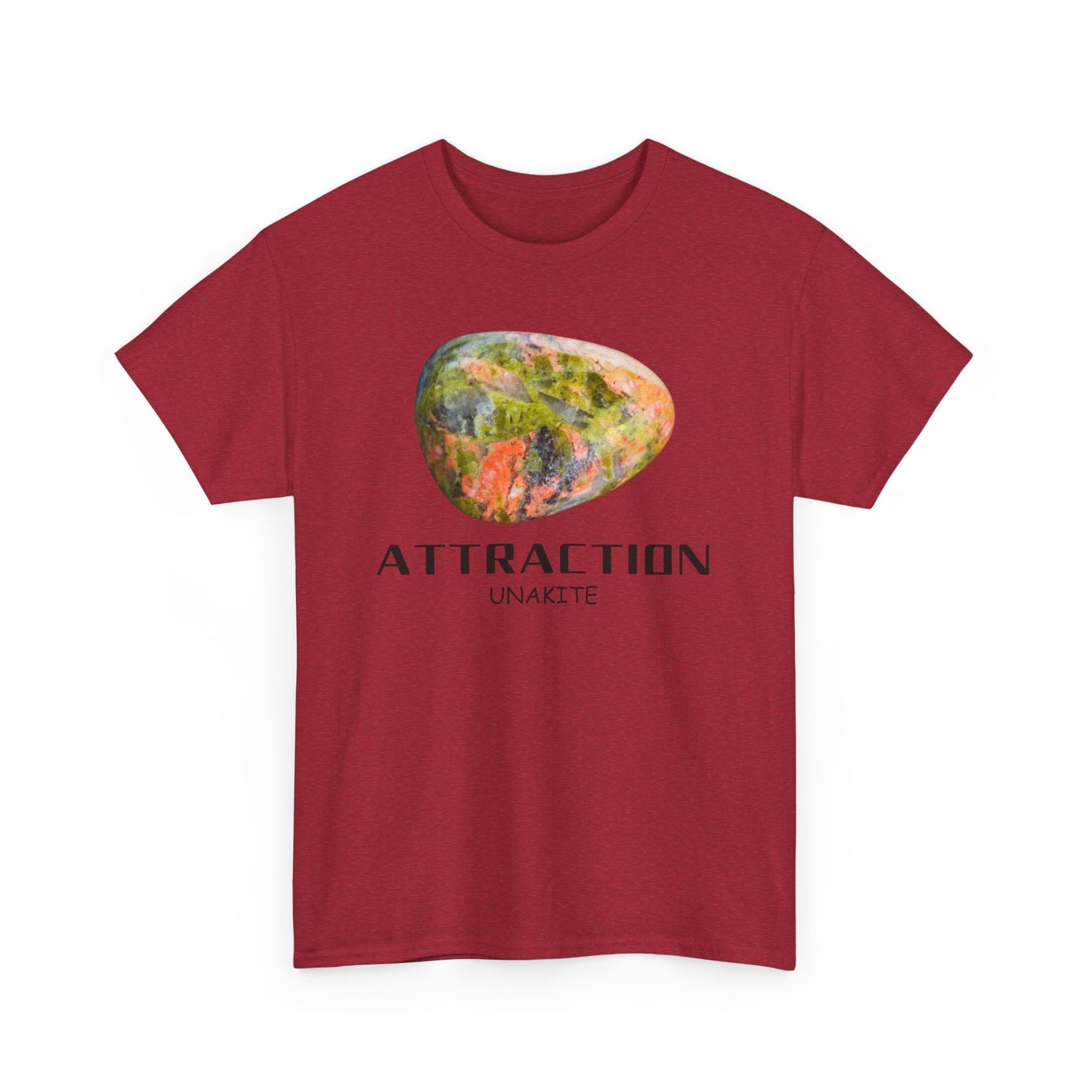 "Attraction" w/ Unakite Stone, Heavy Cotton Tee